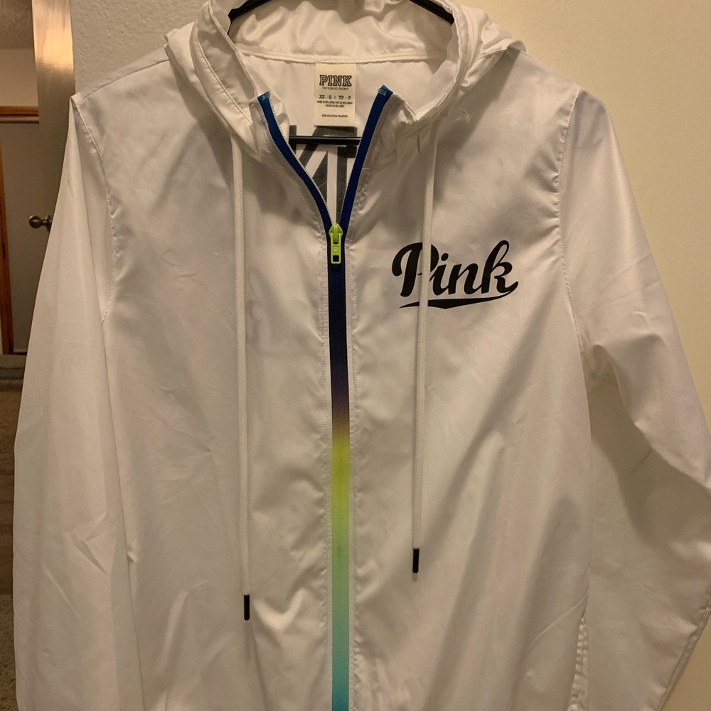 VS PINK full zip anorak windbreaker